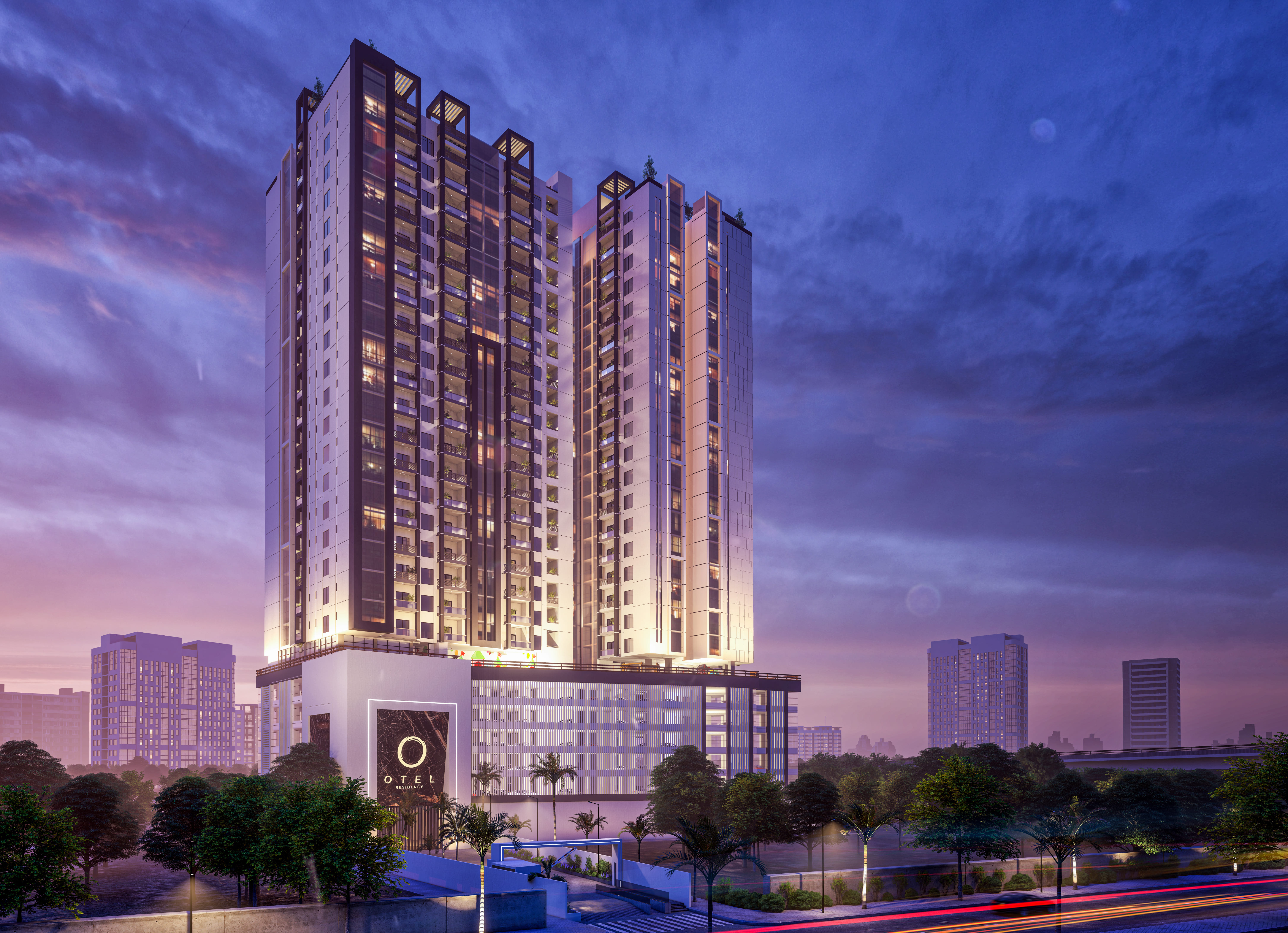 XEFAN GROUP night view of real estate development